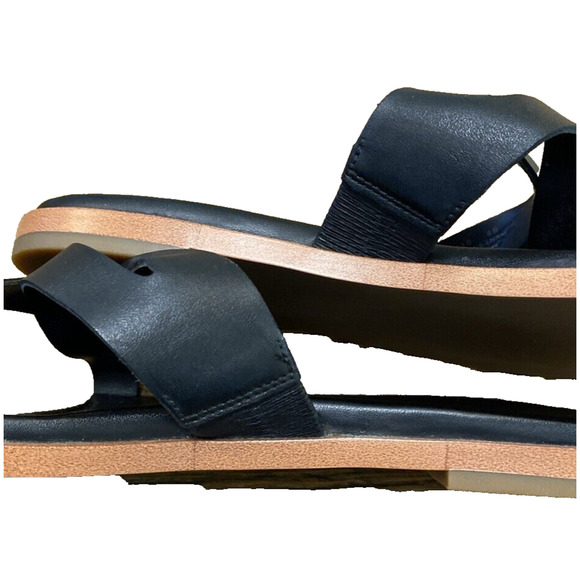 Cole Haan Flavia Grand Strappy Toe Loop Black Sandal Size 8B without box - Picture 4 of 9